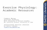 Exercise Physiology: Academic Resources