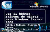 Les 11 bonnes raisons de migrer vers Windows Server 2008