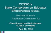 CCSSO’s State Consortium on Educator Effectiveness  (SCEE)
