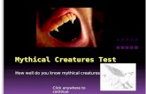 Mythical Creatures Test