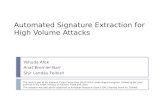 Automated Signature Extraction for High Volume Attacks