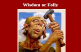 Wisdom or Folly