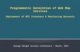 Programmatic Generation of Web Map Services Deployment of NPS Inventory & Monitoring Datasets
