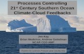 Processes Controlling 21 st  Century Southern Ocean Climate-Cloud Feedbacks