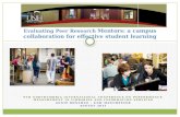 Evaluating Peer Research  Mentors: a campus collaboration for effective student learning
