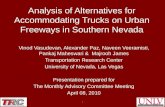 Analysis of Alternatives for Accommodating Trucks on Urban Freeways in Southern Nevada