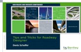 Tips and Tricks for Roadway Designer