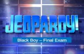 Black Boy – Final Exam