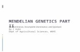 Mendelian  Genetics Part II