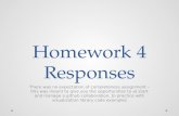 Homework  4 Responses