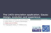 The  LHCb  simulation application, Gauss: design, evolution and experience
