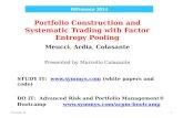 Portfolio  Construction and Systematic Trading with  Factor Entropy Pooling