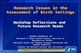 Research Issues in the Assessment of Birth Settings