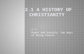 2.1 A  History of Christianity