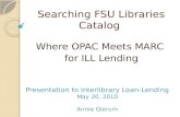 Searching FSU Libraries Catalog