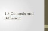 1.3 Osmosis and Diffusion