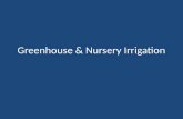 Greenhouse & Nursery Irrigation