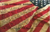 STAR SPANGLED BANNER TEST Get out a piece of paper and number