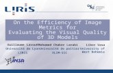 On the Efficiency of Image Metrics for Evaluating the Visual Quality of 3D Models