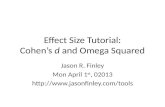 Effect Size Tutorial: Cohen’s  d  and Omega Squared