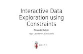 Interactive Data Exploration using Constraints
