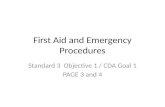 First Aid and Emergency Procedures