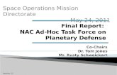 Final Report:   NAC Ad-Hoc Task Force on Planetary Defense