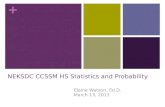NEKSDC CCSSM HS Statistics and Probability