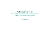 Chapter 5 Forms of Condensation  and Precipitation