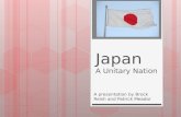 Japan A Unitary Nation