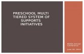 Preschool Multi  Tiered System of Supports Initiatives