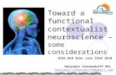 Toward  a  functional contextualist  neuroscience – s ome considerations