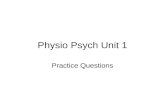 Physio Psych Unit 1