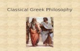 Classical Greek Philosophy