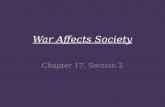 War Affects Society