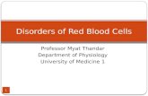 Disorders of Red Blood Cells
