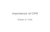 Importance of CPR