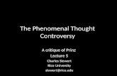 The Phenomenal Thought Controversy