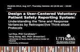 Design a User-Centered Voluntary Patient Safety Reporting System: