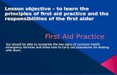 First Aid Practice