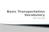 Basic Transportation Vocabulary