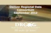 Denver Regional Data Consortium September 2012