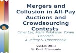 Mergers and Collusion in All-Pay Auctions  and Crowdsourcing  Contests