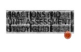 Fractions Mid-Unit Assessment Study Guide