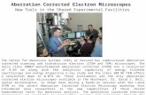 Aberration Corrected Electron Microscopes   New Tools in the Shared Experimental Facilities