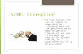 5/30: Corruption