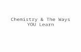 Chemistry & The Ways YOU Learn