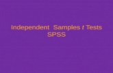 Independent  Samples  t  Tests SPSS