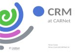 CRM at  CARNet