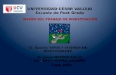 UNIVERSIDAD CÉSAR VALLEJO Escuela de Post Grado